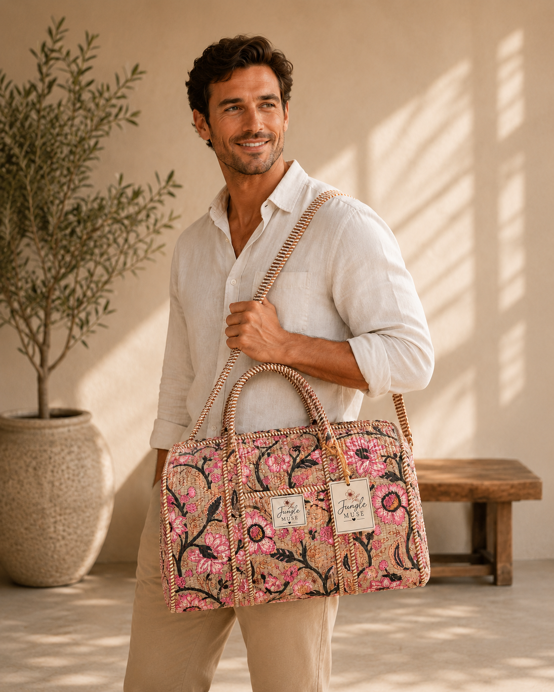 Secret Garden Quilted Duffle Bag