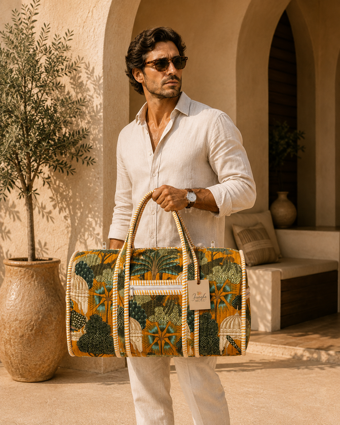 Golden Grove Quilted Duffle Bag