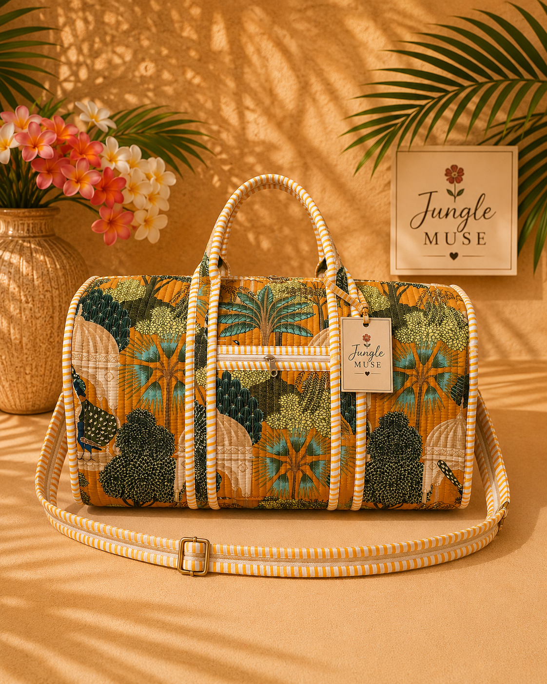 Golden Grove Quilted Duffle Bag
