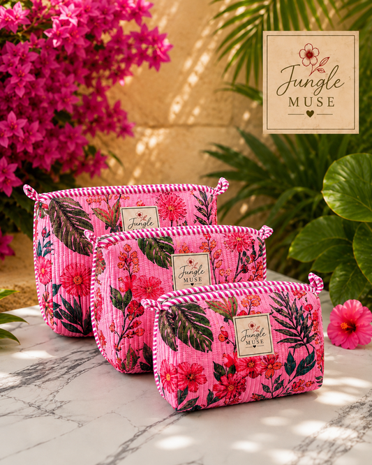 Pink Paradise Pouch Set