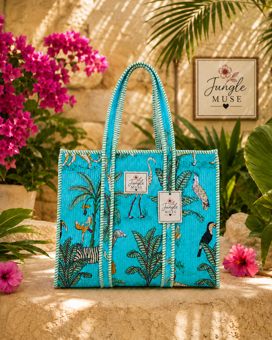 Ocean Oasis Quilted Tote Bag