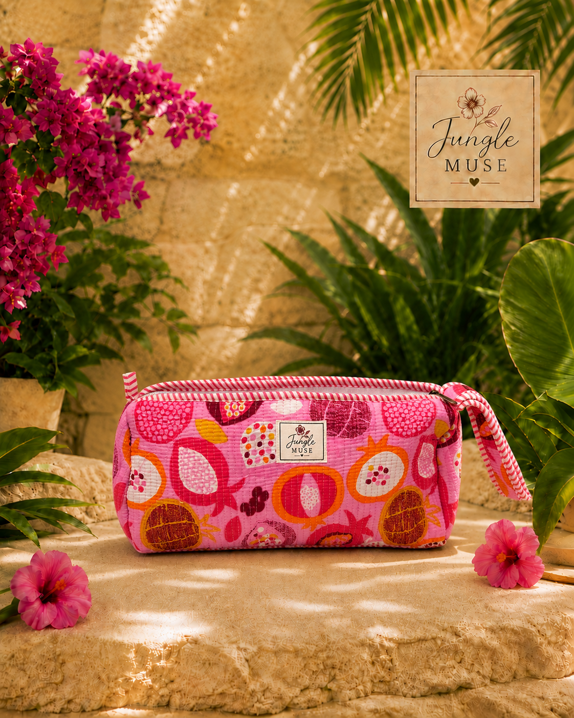 Pink Tropical Bloom Dyson Bag