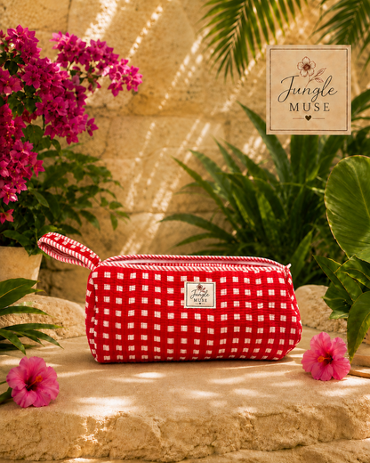 Red Scarlet Check Dyson Bag