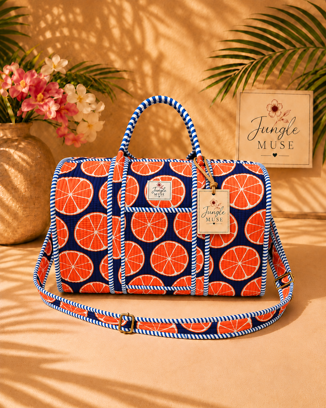 Citrus Pop Luxe Duffle Bag