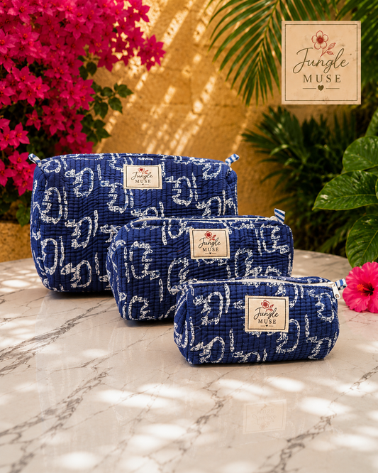 Indigo Tide Pouch Set