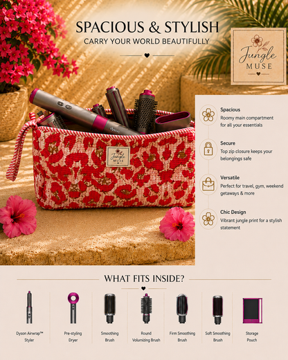 Red Poppy Bloom Dyson Bag