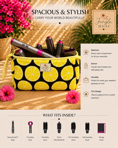Lemon Zest Quilted Dyson Bag
