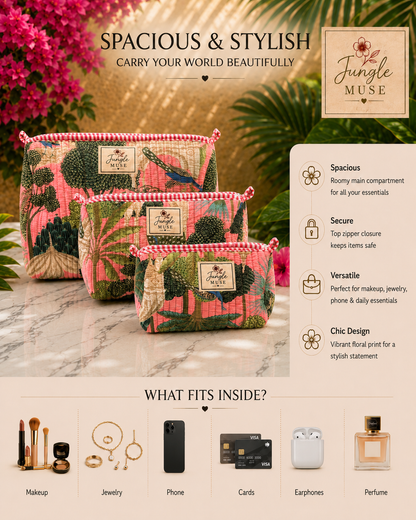 Palm Paradise Pouch Set