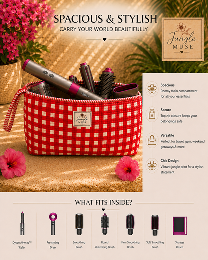 Red Scarlet Check Dyson Bag
