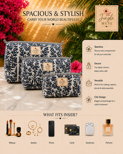 Heritage Bloom Pouch Set