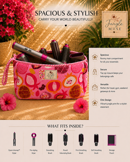 Pink Tropical Bloom Dyson Bag