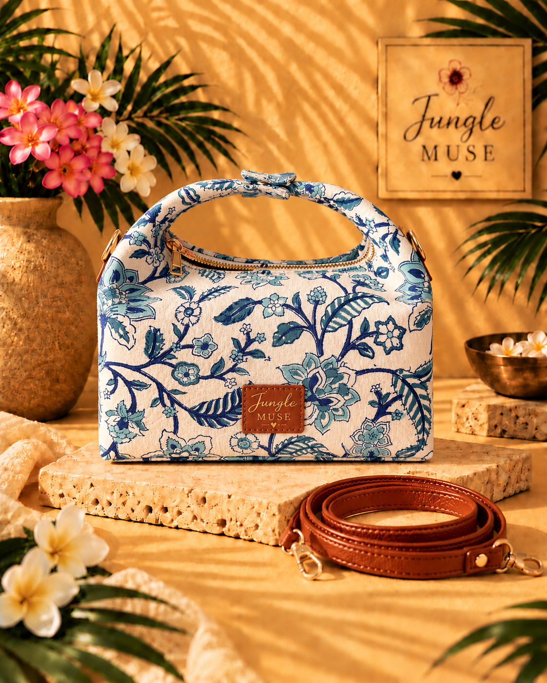 Luma Blue Bloom Bag