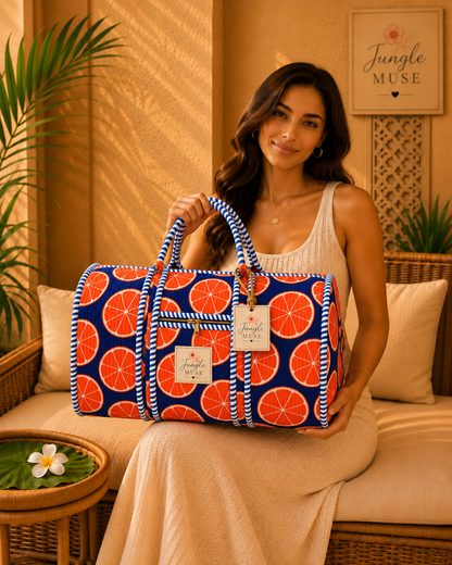 Citrus Pop Luxe Duffle Bag
