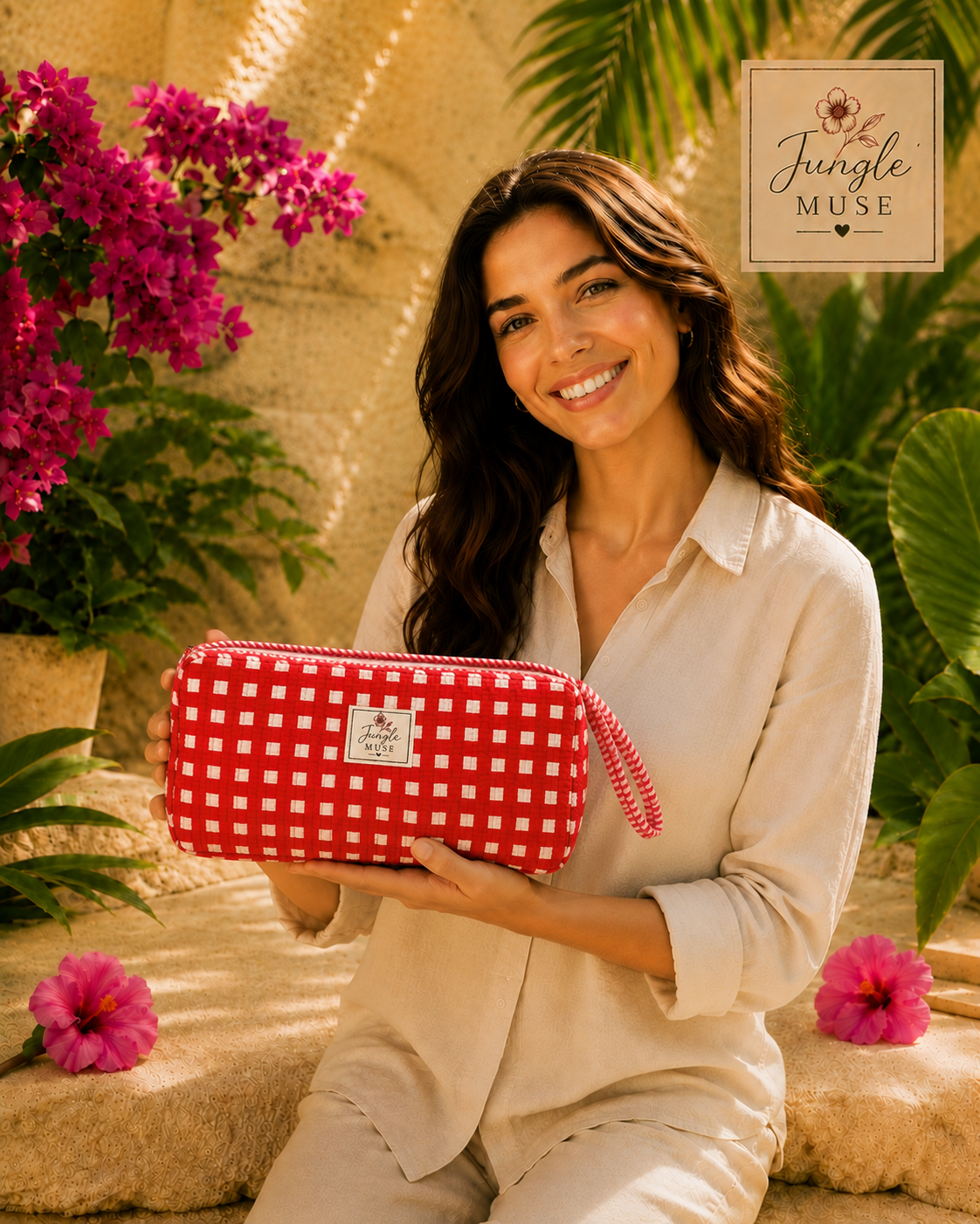 Red Scarlet Check Dyson Bag