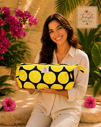 Lemon Zest Quilted Dyson Bag
