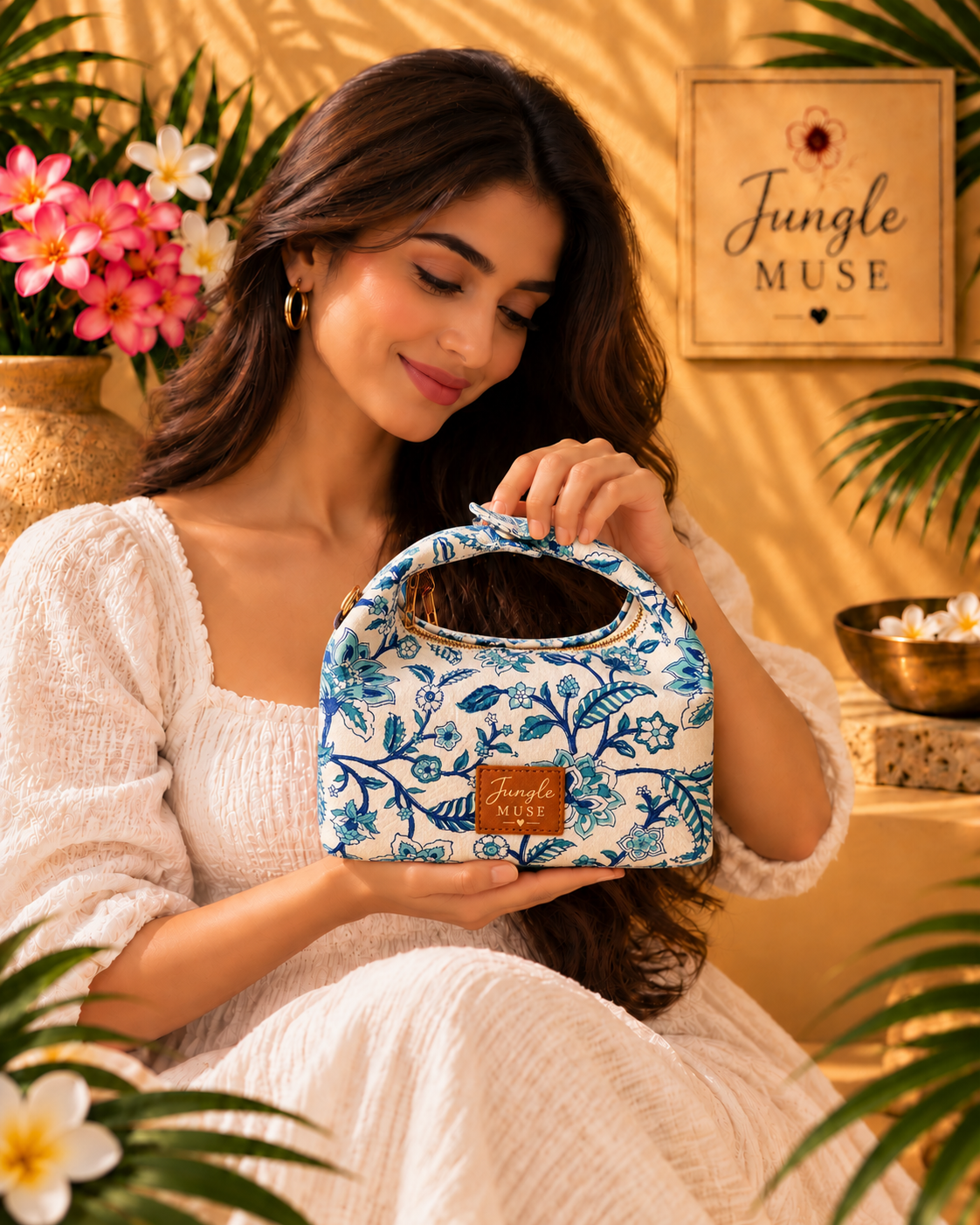 Luma Blue Bloom Bag