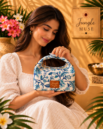 Luma Blue Bloom Bag