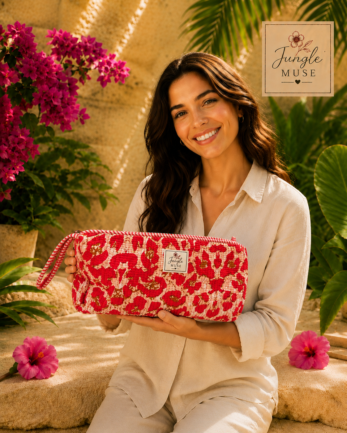 Red Poppy Bloom Dyson Bag