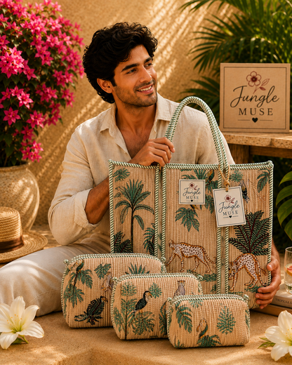 Savannah Ivory Quilted Tote & Pouch Set