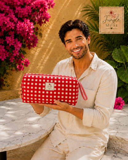Red Scarlet Check Dyson Bag